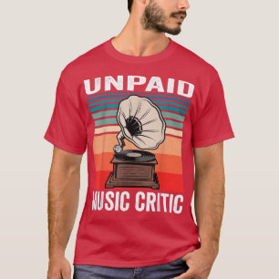 Camiseta Música Crítica Não Paga - Música Engraçada Vintage