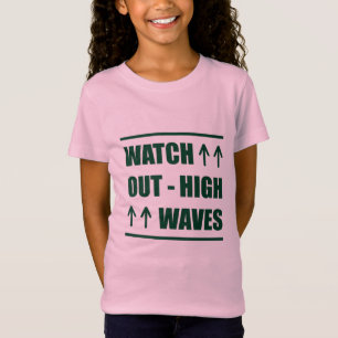 Camiseta Música Cuidado com ondas altas