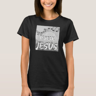 Camiseta Música Culto Cristã Eu FALO JESUS para o Culto L