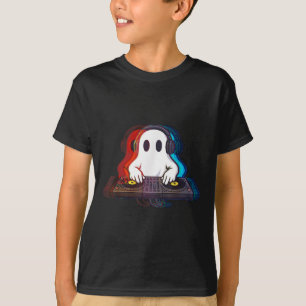 Camiseta Música da Casa Illusão Óptica do Fantasma Boo Edm 