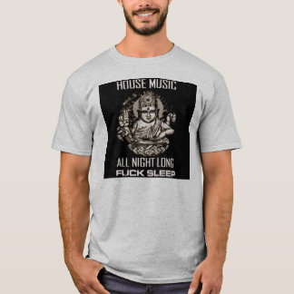 Camiseta música da casa toda a noite