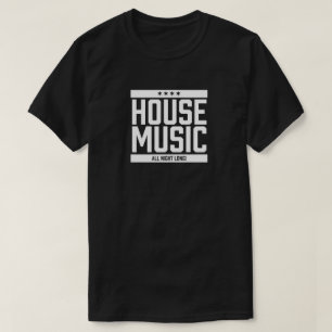 Camiseta Música da casa toda a noite