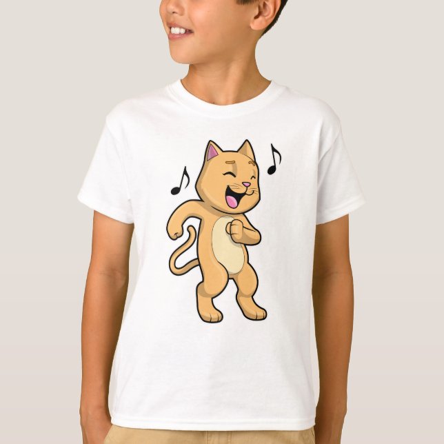 Camiseta Música Dança de Gato (Frente)