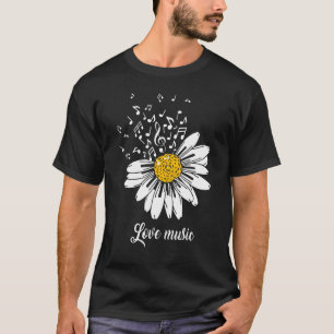 Camiseta Música De Amor E Chrysanthemos