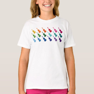 Camiseta Música de array divertida violino