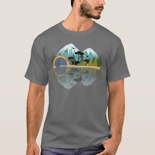 Camiseta Música de Banjo Bluegrass Mandolim Música Country