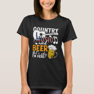 Camiseta Música De Campo E Cerveja Por Isso Estou Aqui Fest
