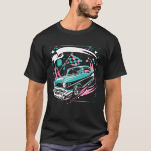 Camiseta Música de Carro dos Anos 50 Dança Sock Hop Rockabi