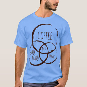Camiseta Música de comida de café