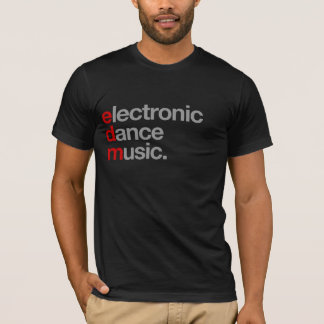 Camiseta música de dança eletrônica