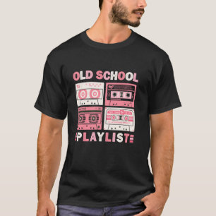 Camiseta Música de Fita Cassete 80s Retro Old School Playli