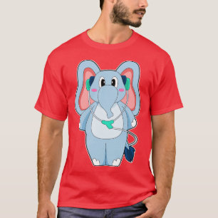 Camiseta Música de Fone de Ouvido de Elefante