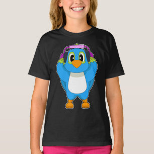 Camiseta Música de Fone de Ouvido de Papagaio Músico
