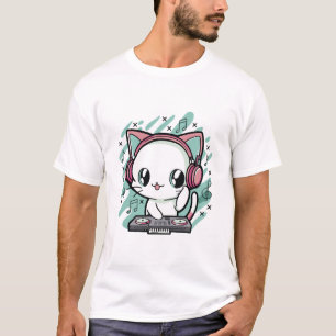 Camiseta música de gato