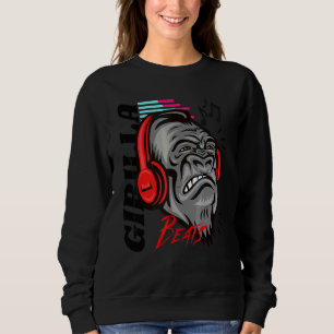 Camiseta Música de Gorila Irritada Desfrutar Batidas Gráfic