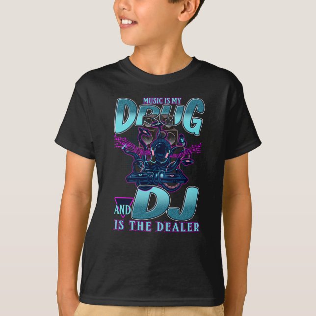 Camiseta Música de Grupo de Disco DJ (Frente)