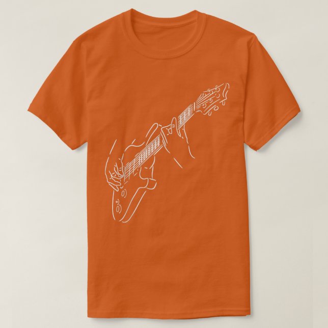 Camiseta Música de guitarra elétrica (Frente do Design)