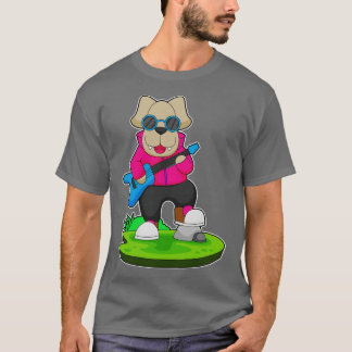 Camiseta Música de Guitarra Músico Cachorro