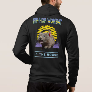 Camiseta Música de Hip Hop Engraçada do Wombat Humor