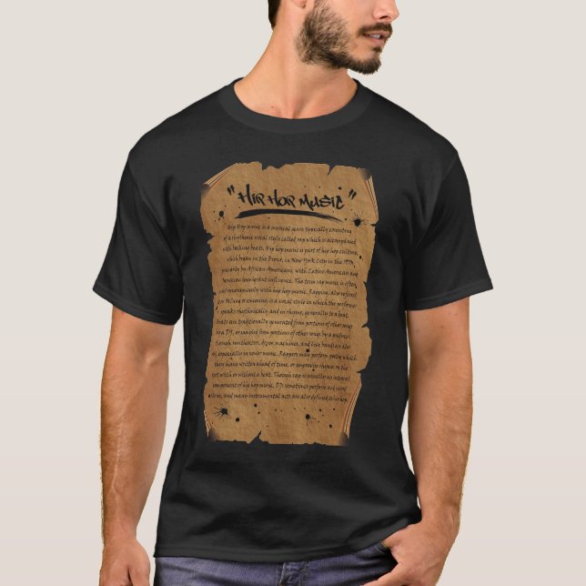Camiseta música de hiphop (Frente)