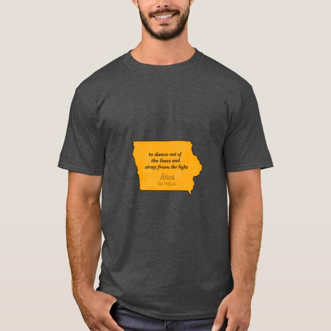 Camiseta música de iowa dar williams (Frente)