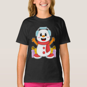Camiseta Música de Natal de Snowman