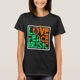 Camiseta Música de paz de amor