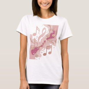 Camiseta Música de prata legal no ar Design Moderno
