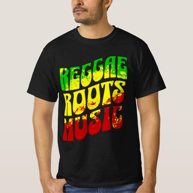 Camiseta Música de raízes reggae (Frente)