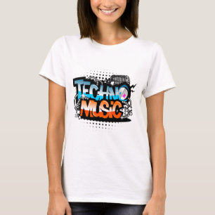 Camiseta Música de Techno