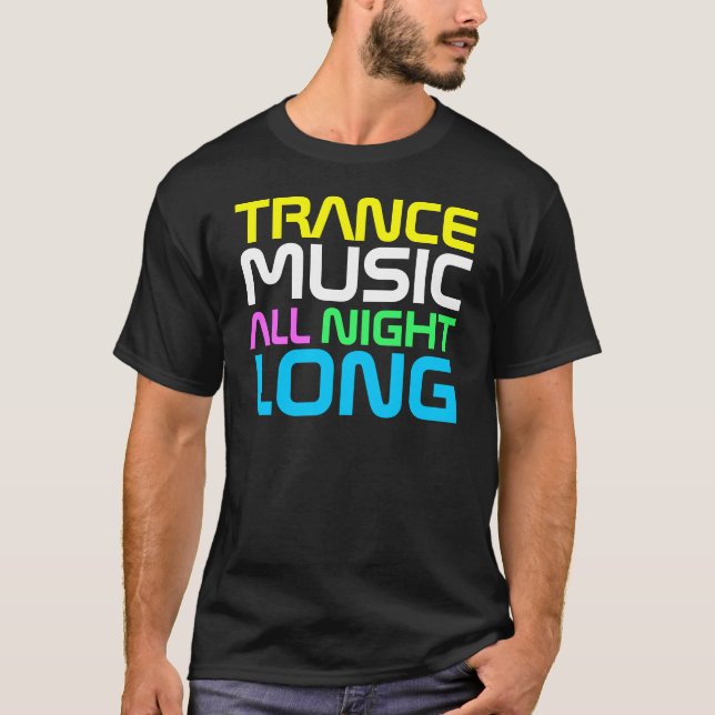 Camiseta Música de Tramce do couture do rap toda a noite (Frente)
