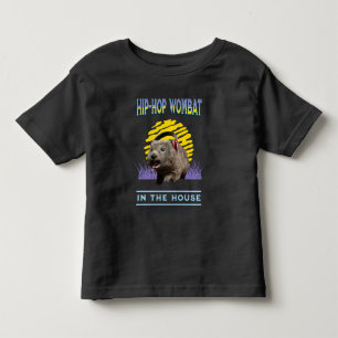 Camiseta Música de Wombat de Hip Hop Engraçada Humor