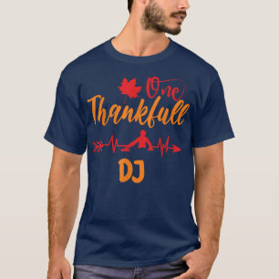 Camiseta Música DJ de Ação de Graças de Heartbeat