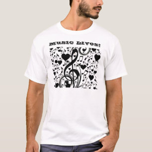 Camiseta Música do coração