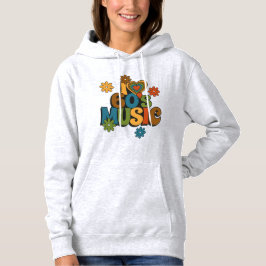 Camiseta Música dos Anos 60 em Cores Estéticas Retro para F