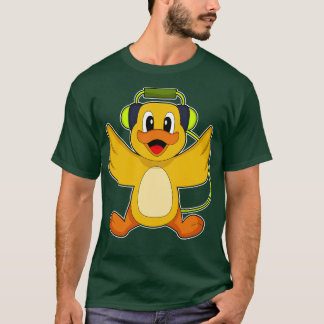 Camiseta Música Duck Musical Headphone Music