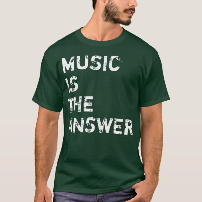 Camiseta Música é a Resposta DJ Premium (Frente)