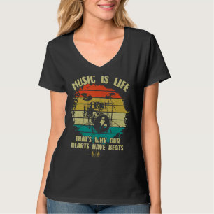 Camiseta Música É A Vida Que Nossos Corações Têm Bebido Os