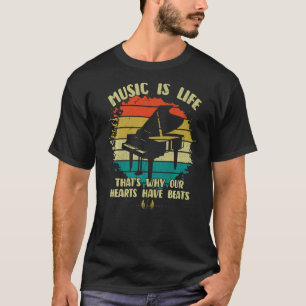 Camiseta Música É A Vida Que Nossos Corações Têm Ganhado Jo