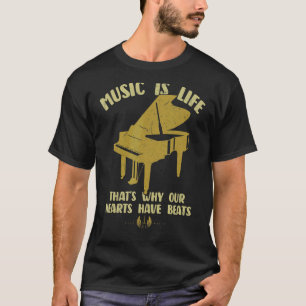 Camiseta Música É A Vida Que Nossos Corações Têm Ganhado Jo