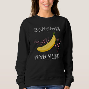 Camiseta Música E Bananas Irônico Dizendo Frutas Musicais