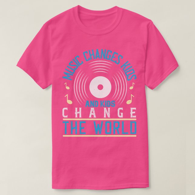 Camiseta Música E Crianças Mudam O Mundo (Frente do Design)