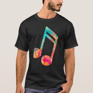 Camiseta Música e Folhas PopArt