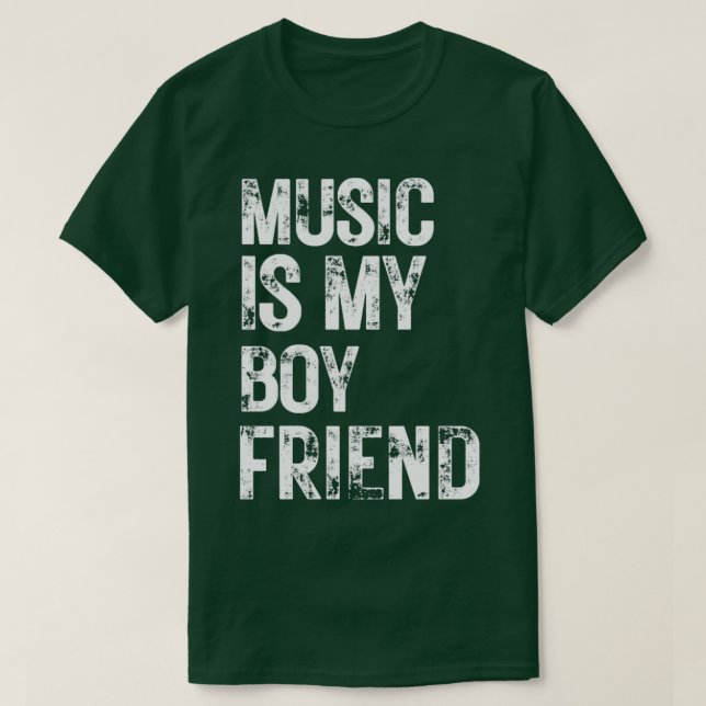 Camiseta Música É Meu Amigo De Menino (Frente do Design)