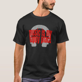 Camiseta Música é Meu Lugar Feliz