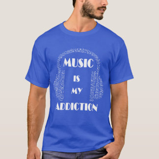 Camiseta música é meu presente de vício