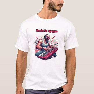 Camiseta Música é minha academia