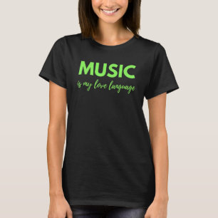 Camiseta Música É Minha Língua De Amor
