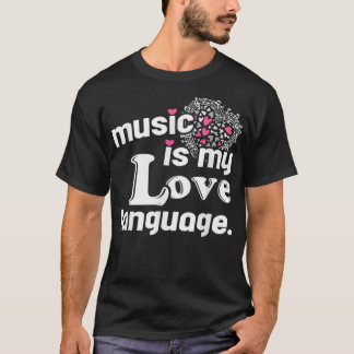 Camiseta Música É Minha Língua De Amor, Cotações Engraçadas
