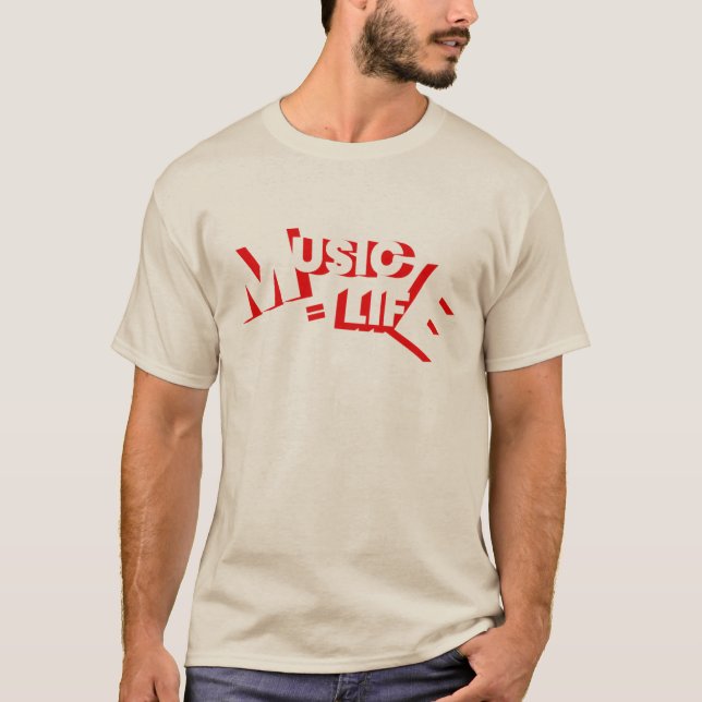 Camiseta Música é minha vida (Frente)